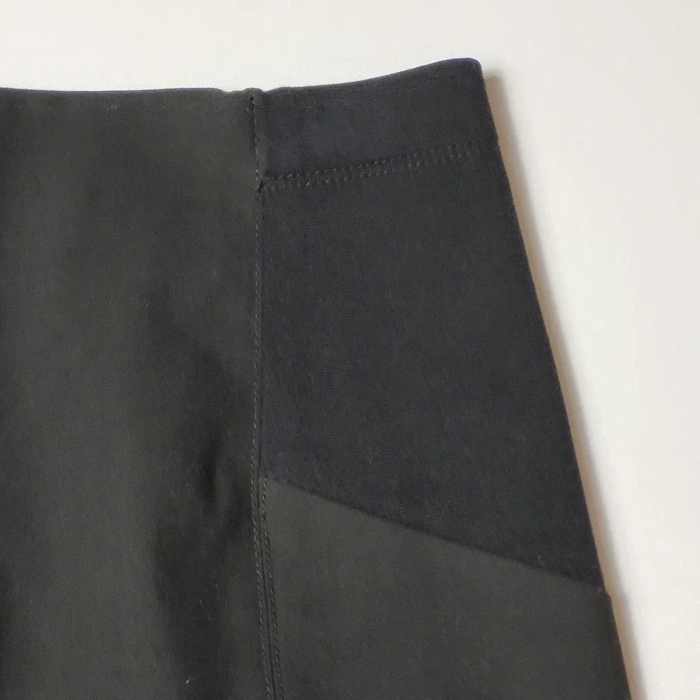 Bcbgmaxazria Women's Straight Pencil Career Skirt Elastic Waist Panel Wool Blend